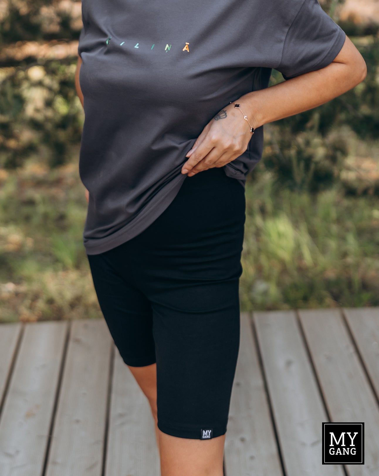 High-Waisted Biker Shorts