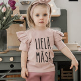 T-shirt with frills MAZĀ/LIELĀ MĀSA