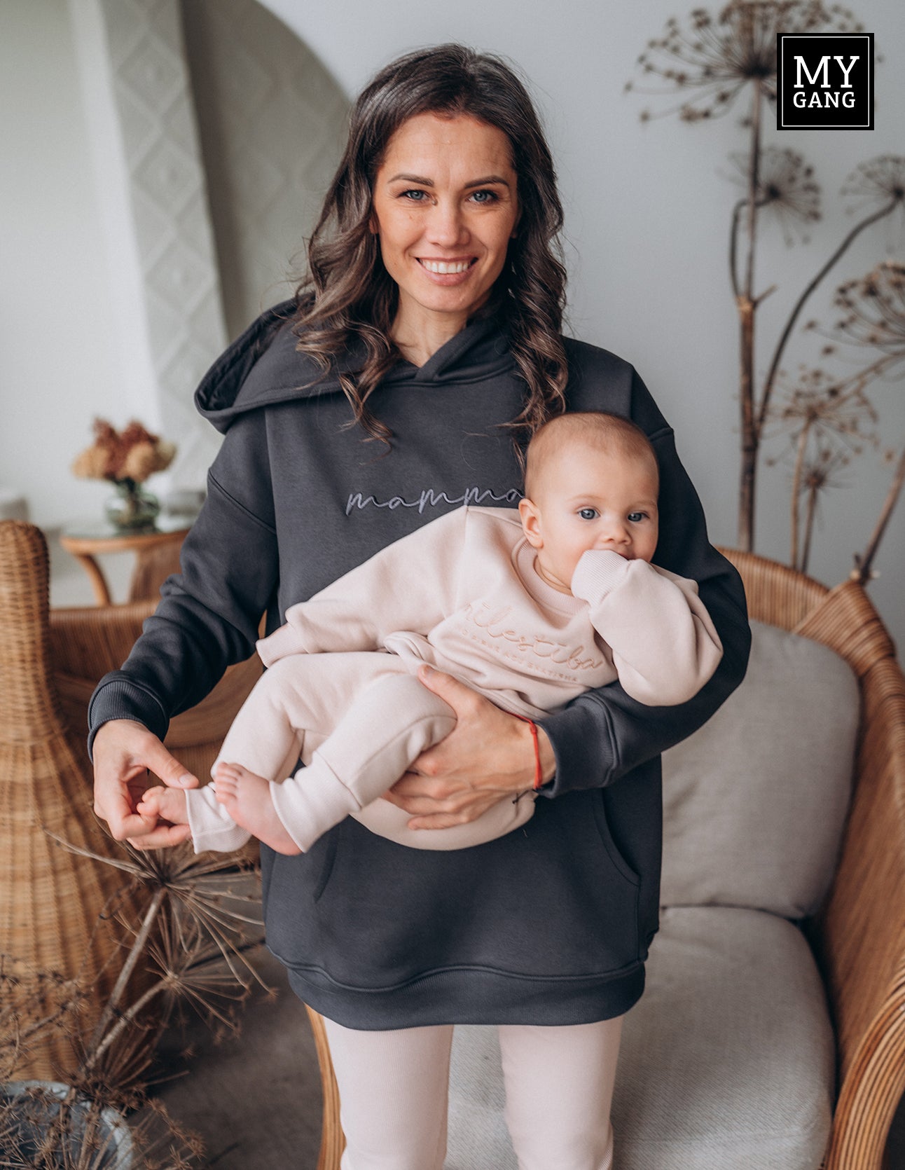 Oversize maternity hoodie MAMMA