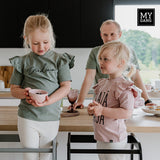 T-shirt with frills MAZĀ/LIELĀ MĀSA