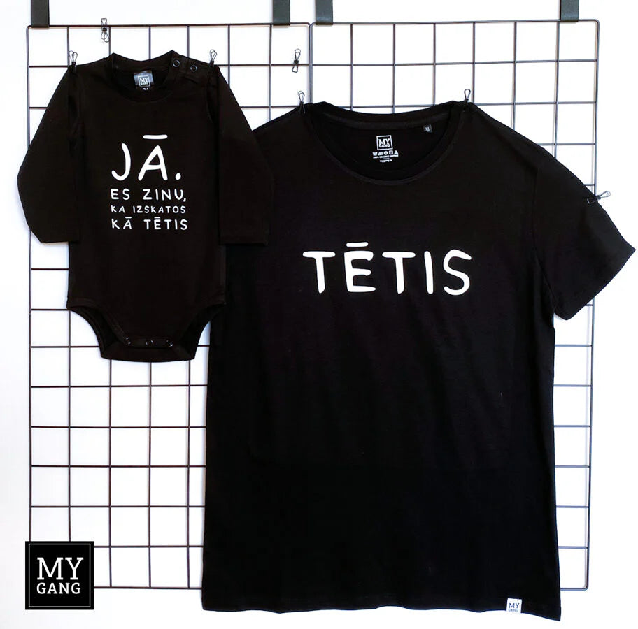 T-shirt set for a father and a baby