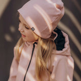 Children's hat with a tunnel scarf