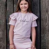 T-shirt with frills DŪDIŅA