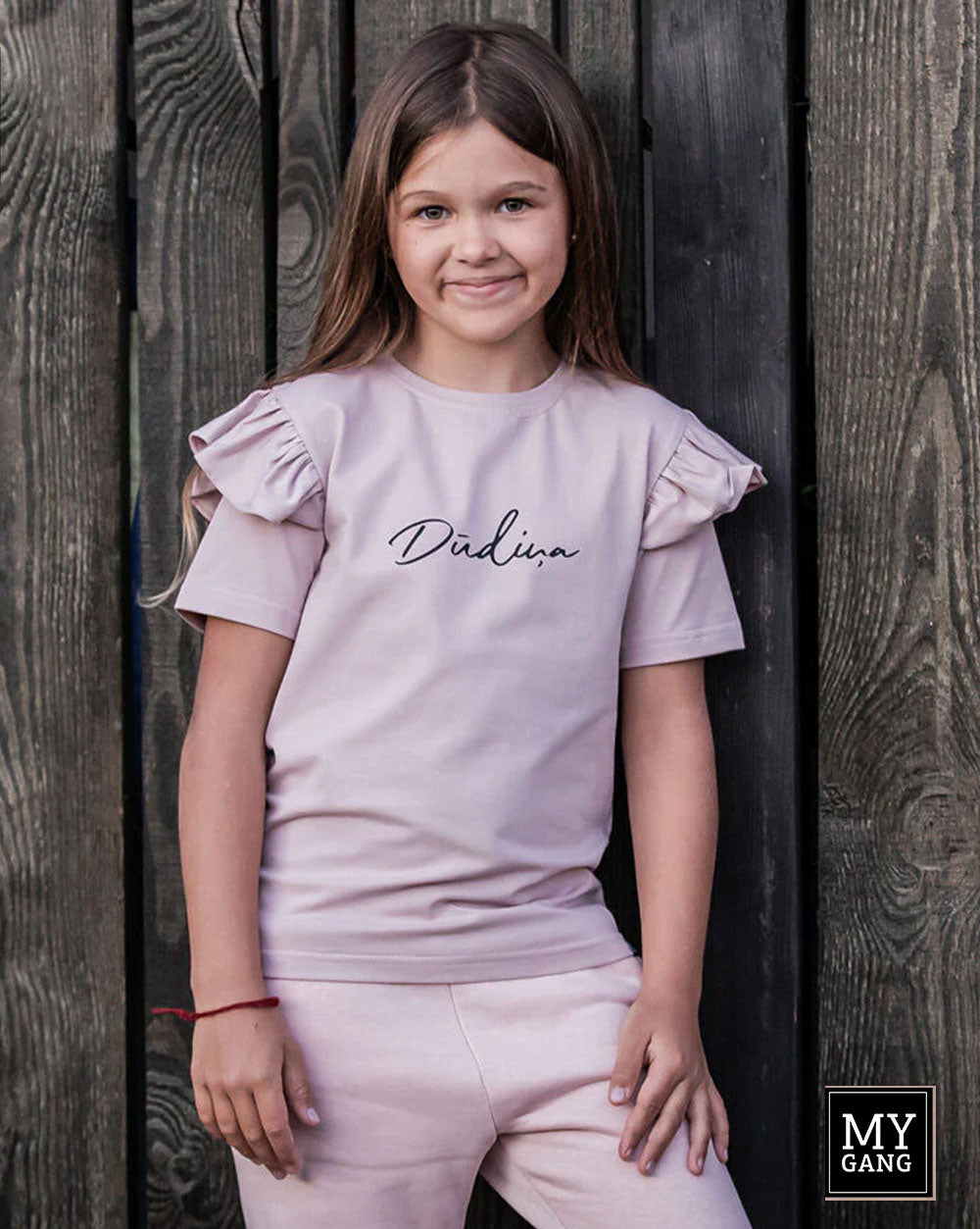T-shirt with frills DŪDIŅA