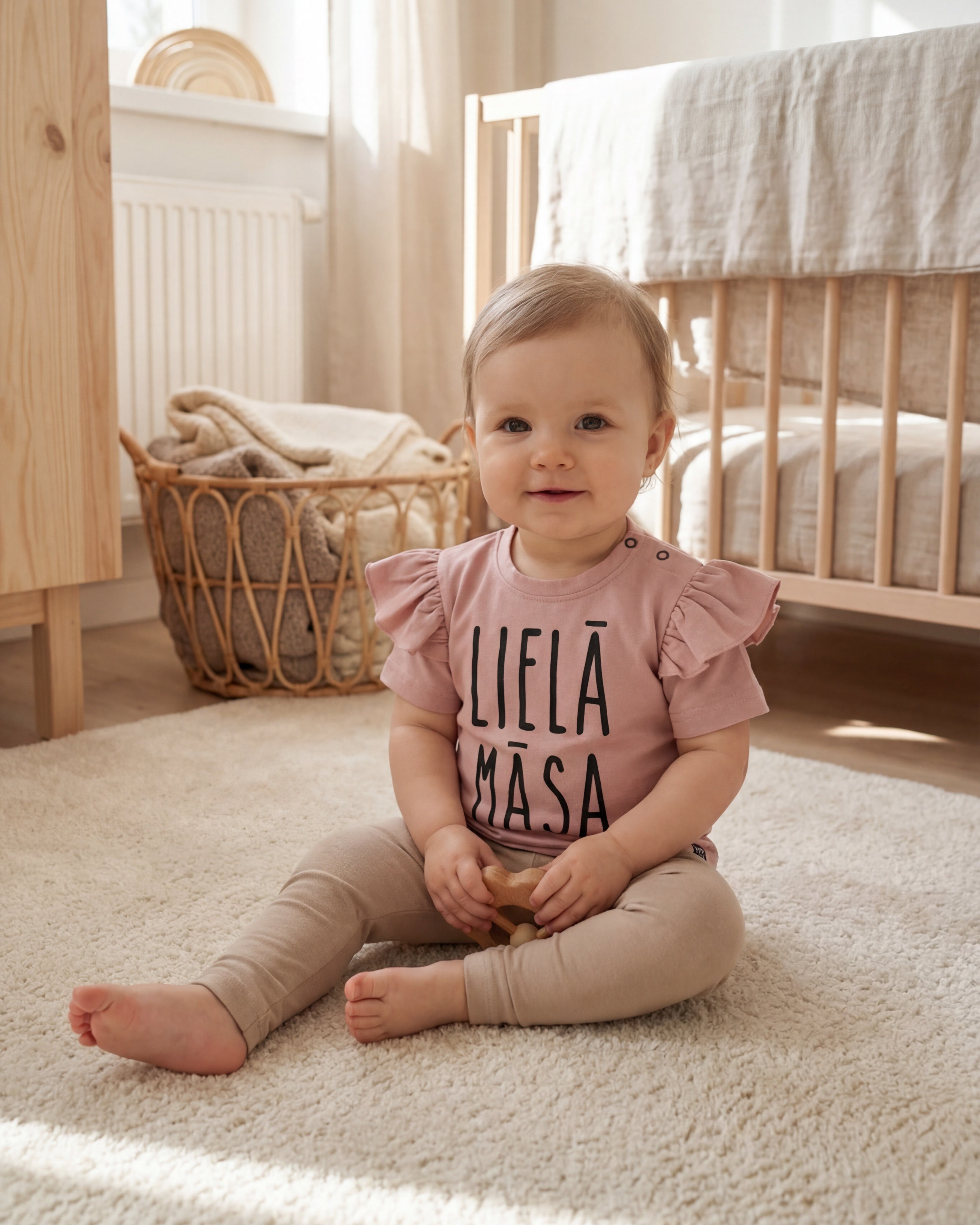 T-shirt with frills LIELĀ MĀSA