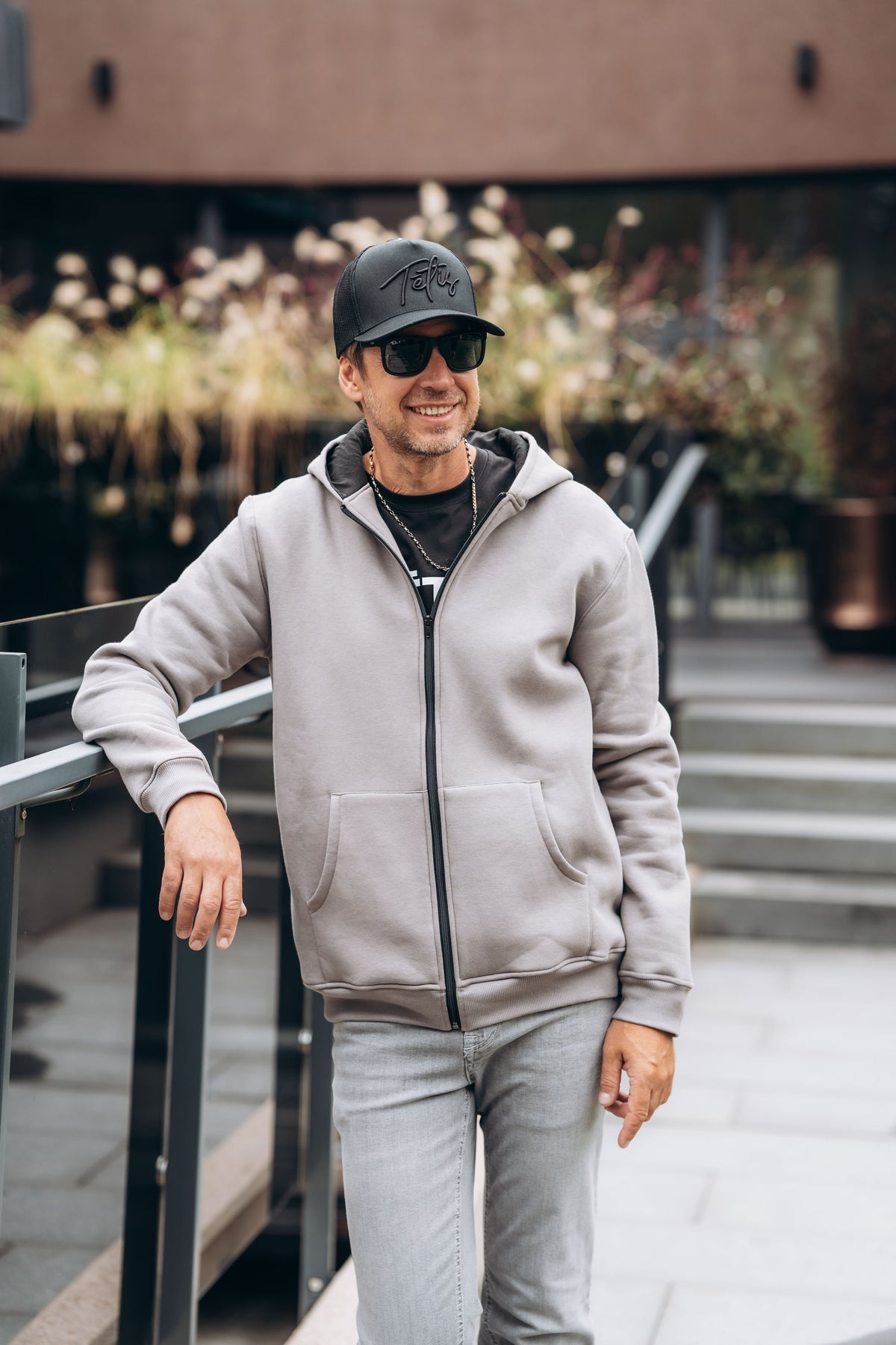 BASIC Men Zip Hoodie