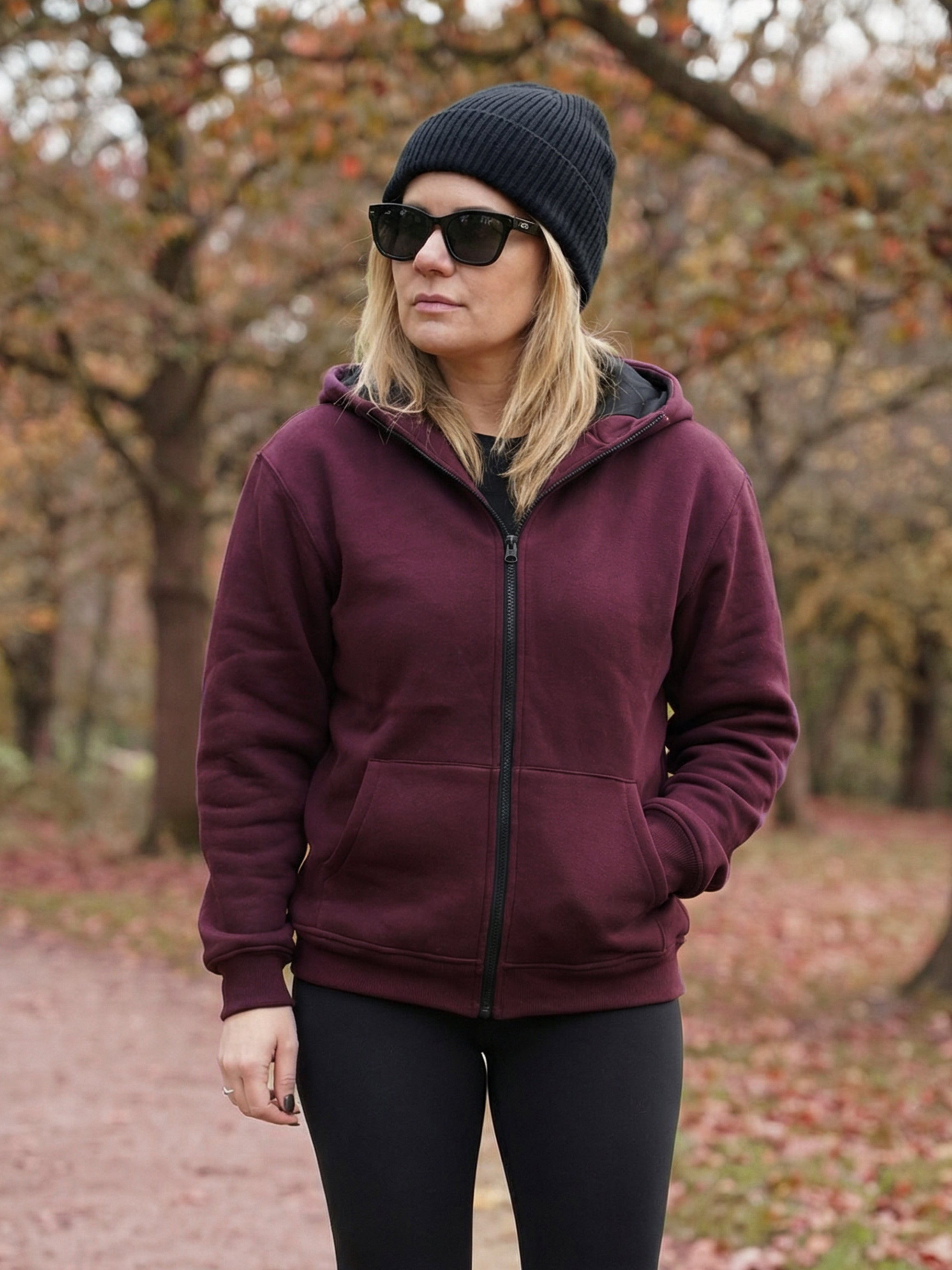 BASIC Women Zip Hoodie