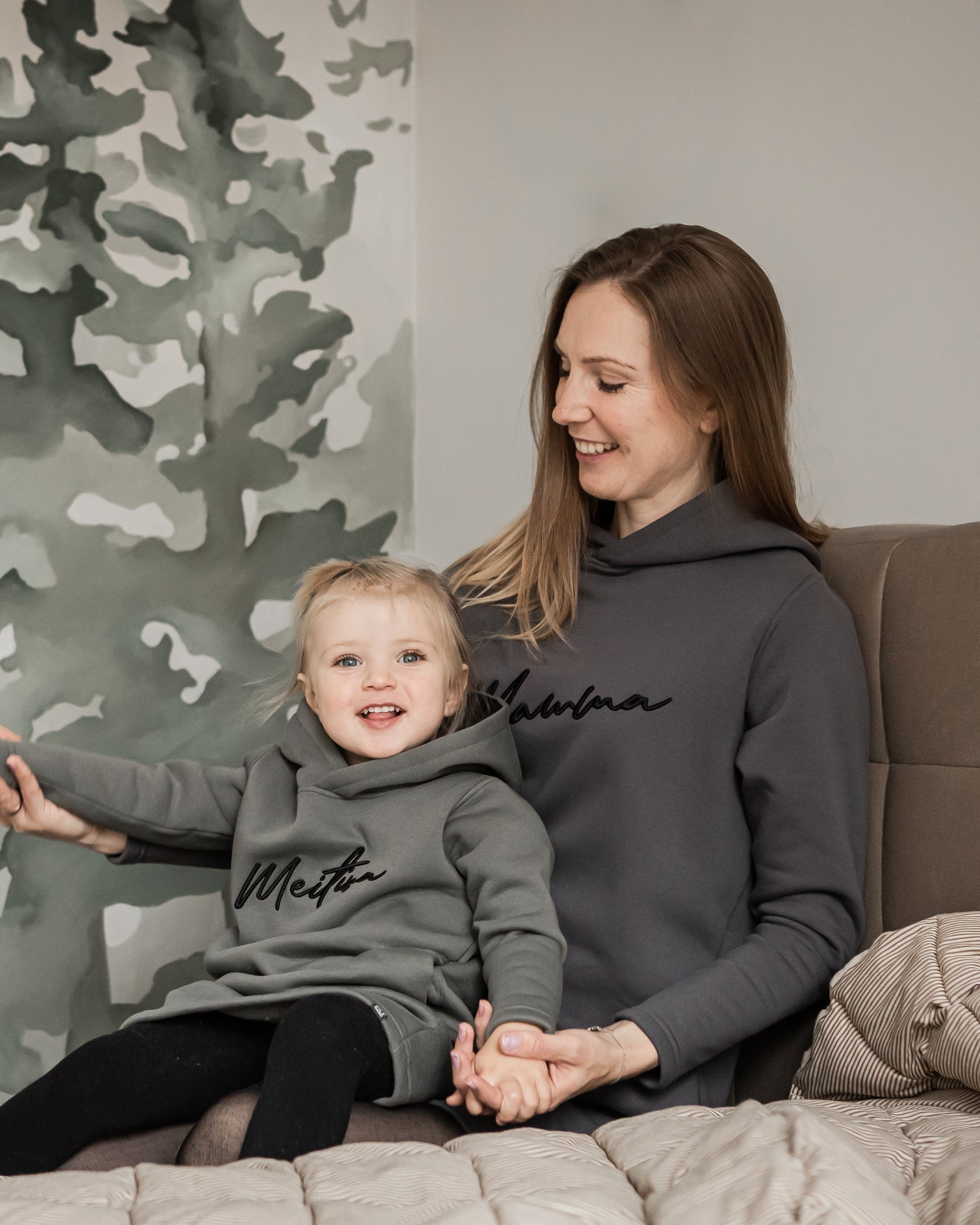 Dark gray Hoodie dress Mamma