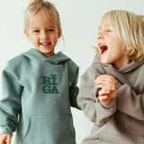 Riga Original® x MYGANG Kids Hoodie (Dusty Mint)