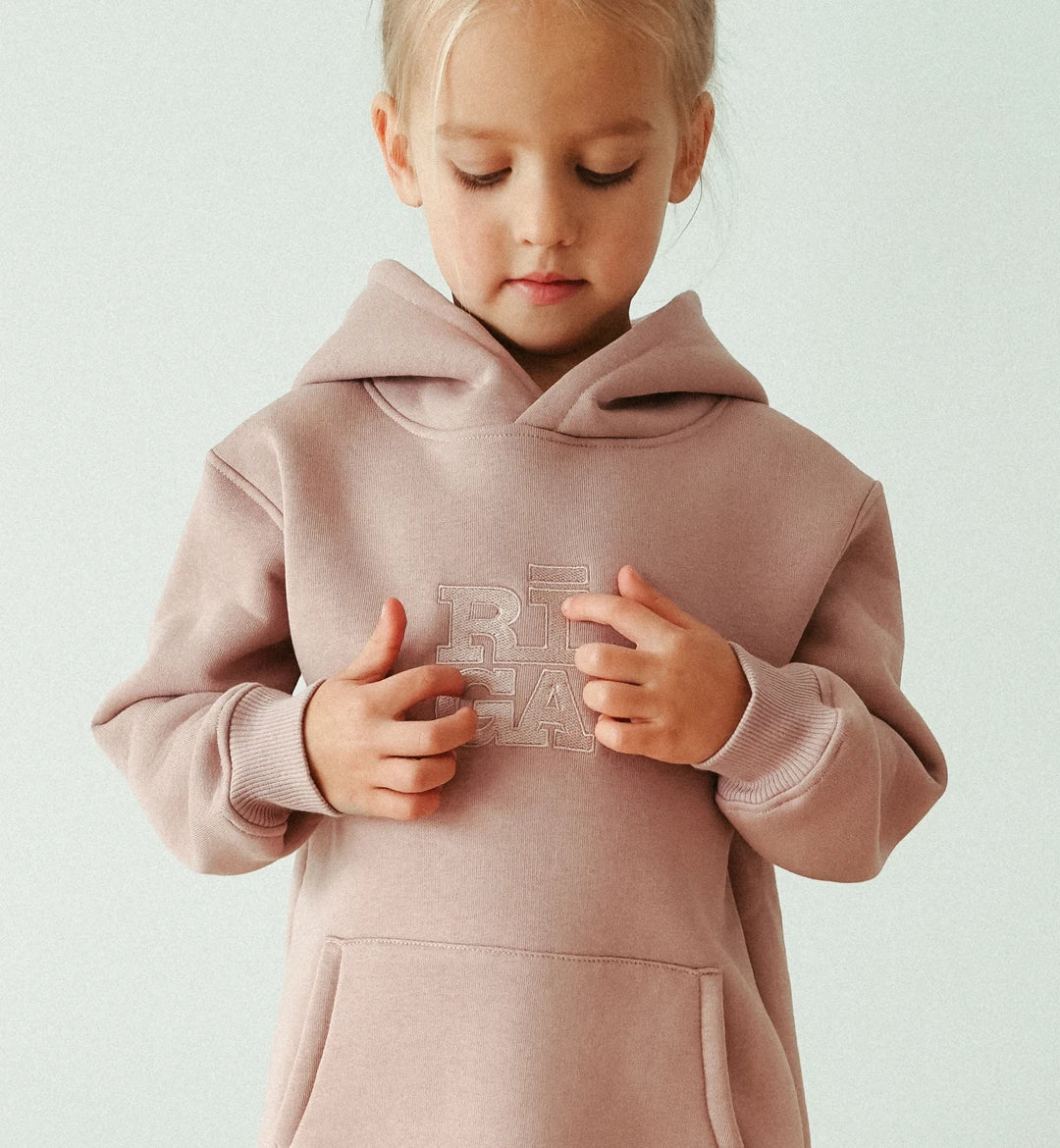 Riga Original® x MYGANG Kids Hoodie (Dusty Pink)