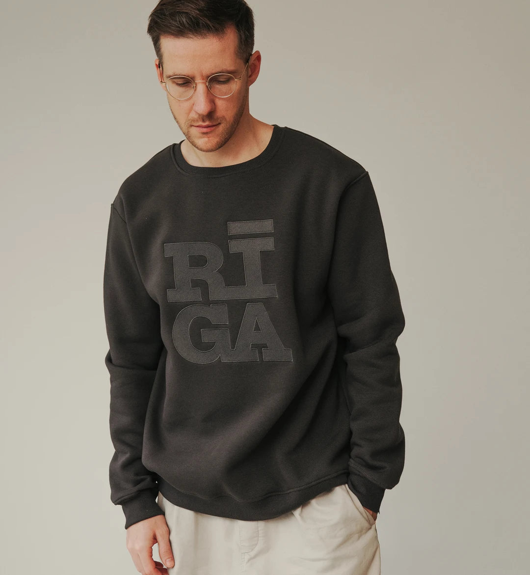 Riga Original® x MYGANG Men’s Sweater (Dark Grey)