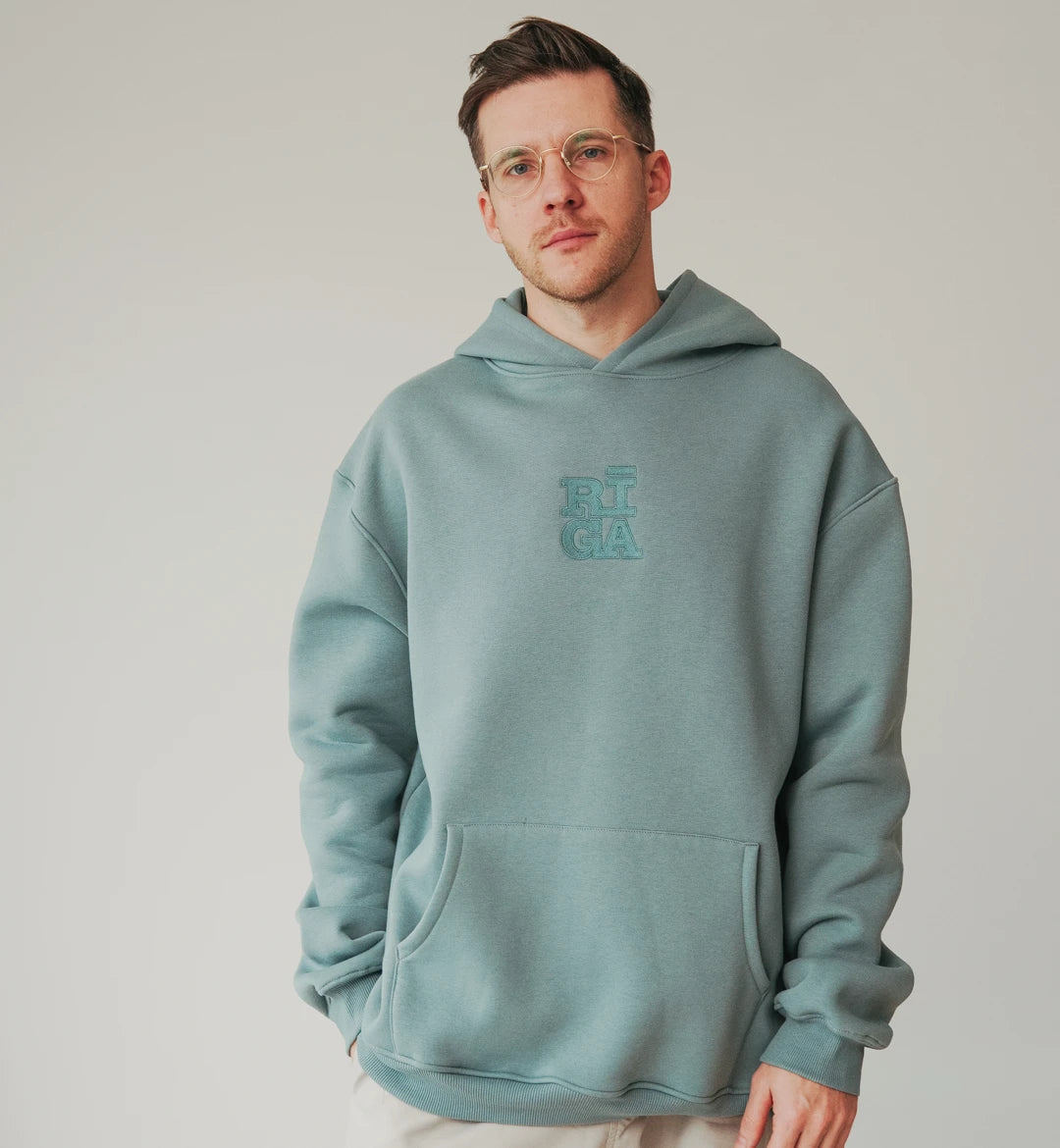 Riga Original® x MYGANG Men’s Hoodie (Dusty Mint)