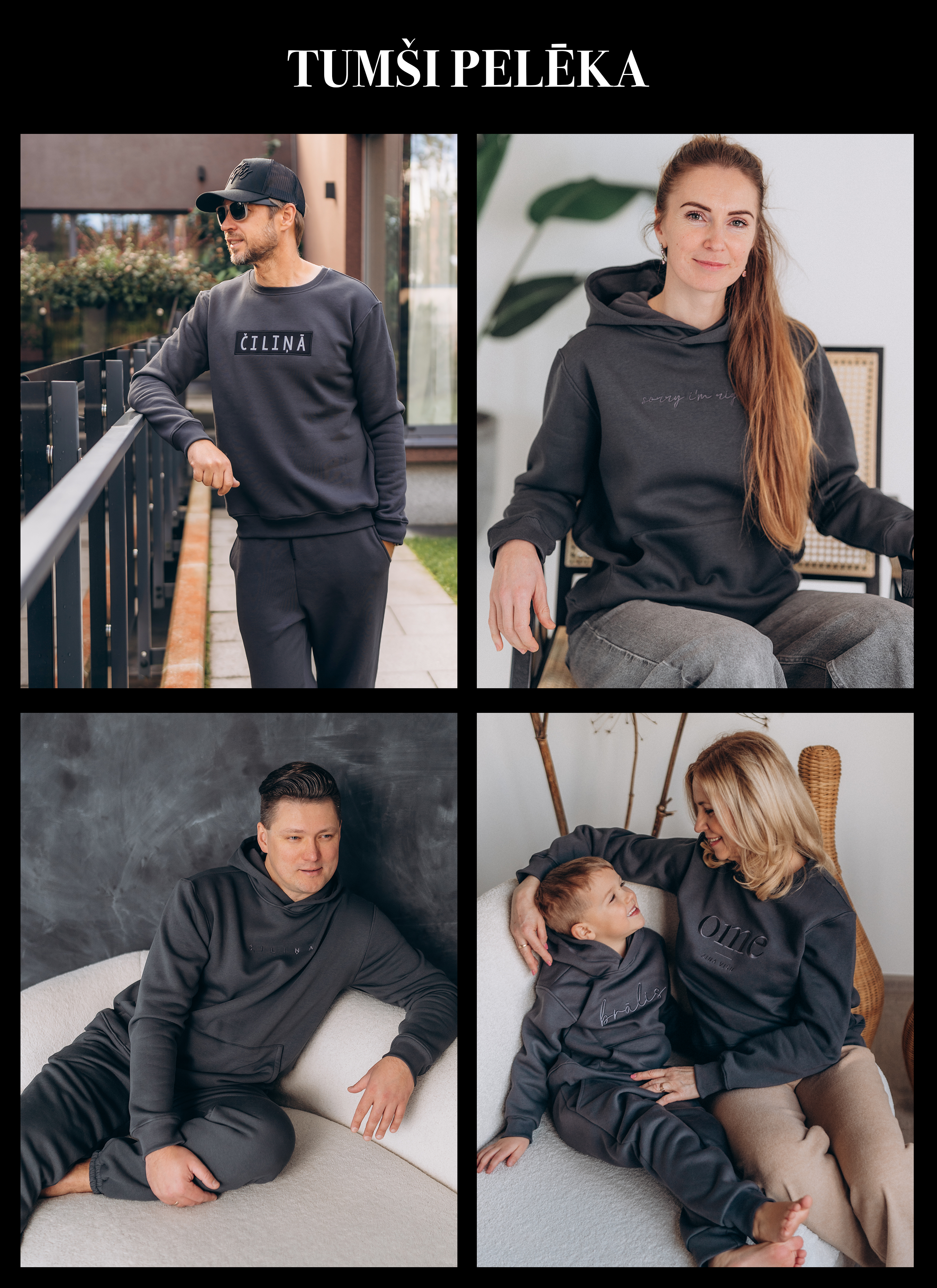 Sweatshirt/hoodie TĒTIS
