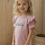 T-shirt with frills DŪDIŅA