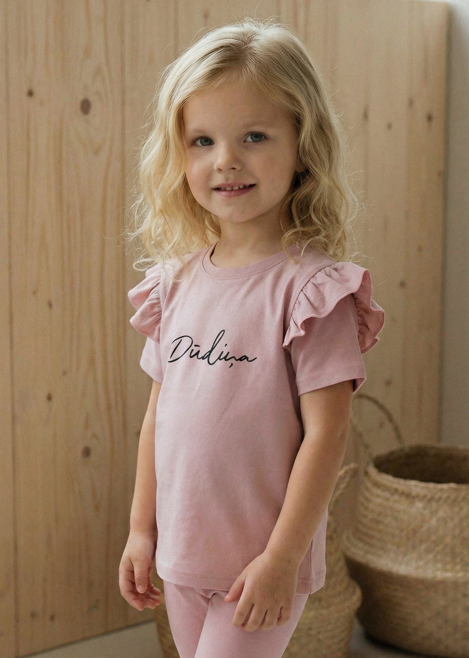 T-shirt with frills DŪDIŅA