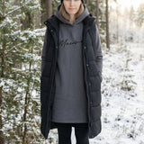 Dark gray Hoodie dress Mamma