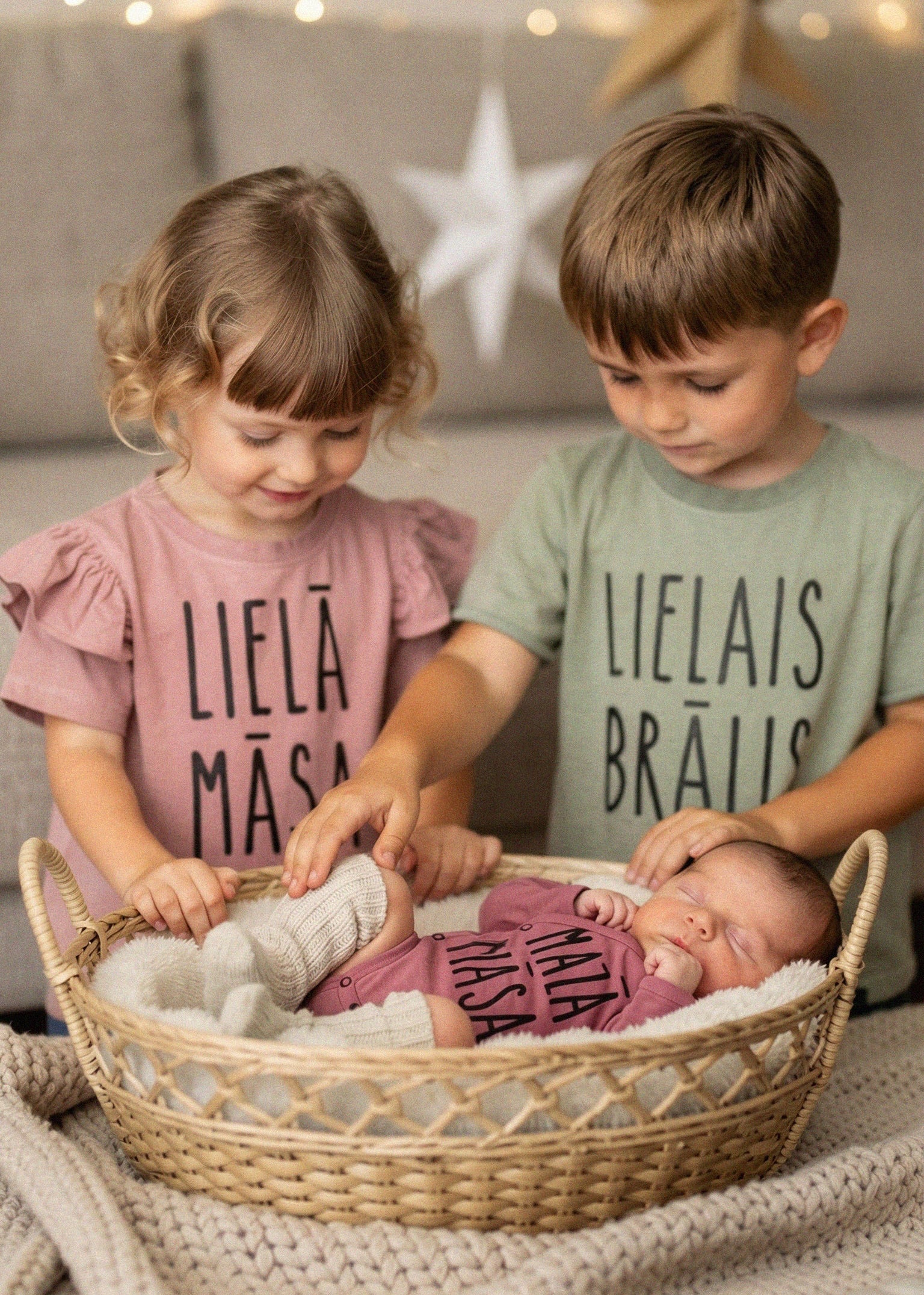 T-shirt with frills MAZĀ/LIELĀ MĀSA