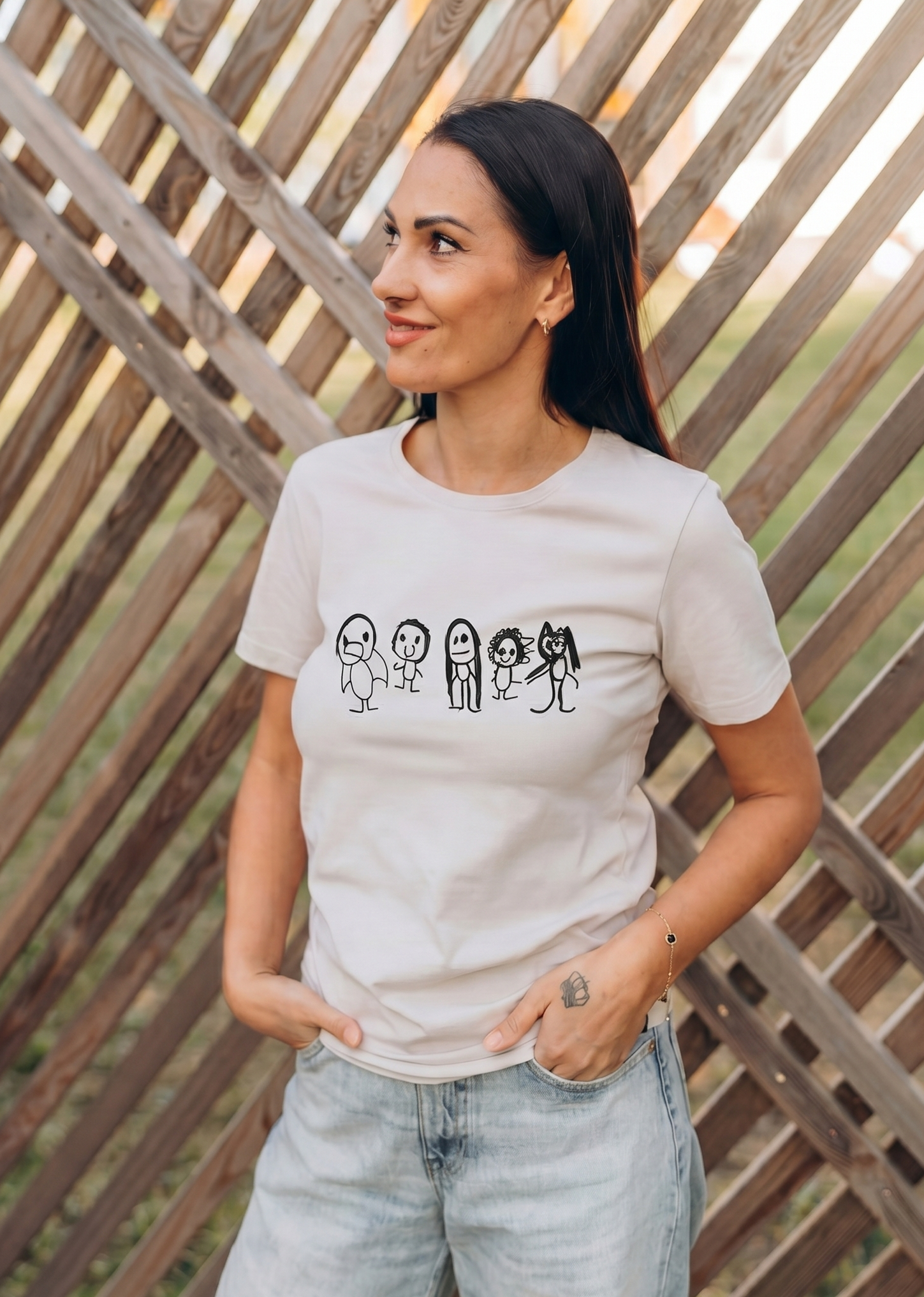 Women T-Shirt with drawing