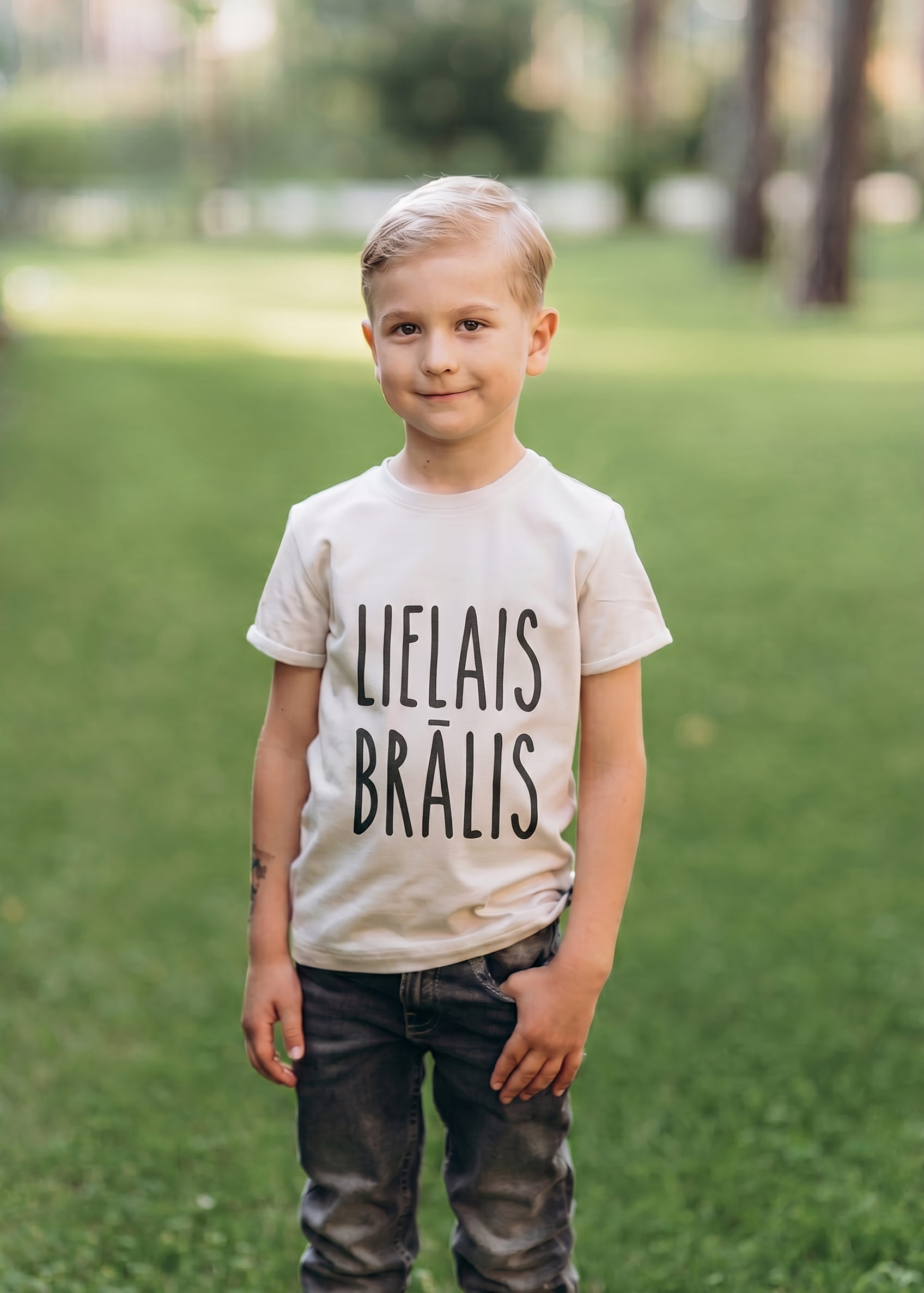 T-shirt LIELAIS/MAZAIS BRĀLIS