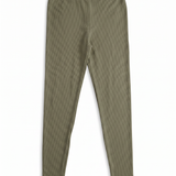 Ribbed high-waisted leggings