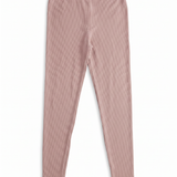 Ribbed high-waisted leggings