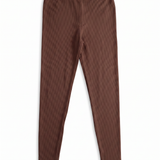 Ribbed high-waisted leggings