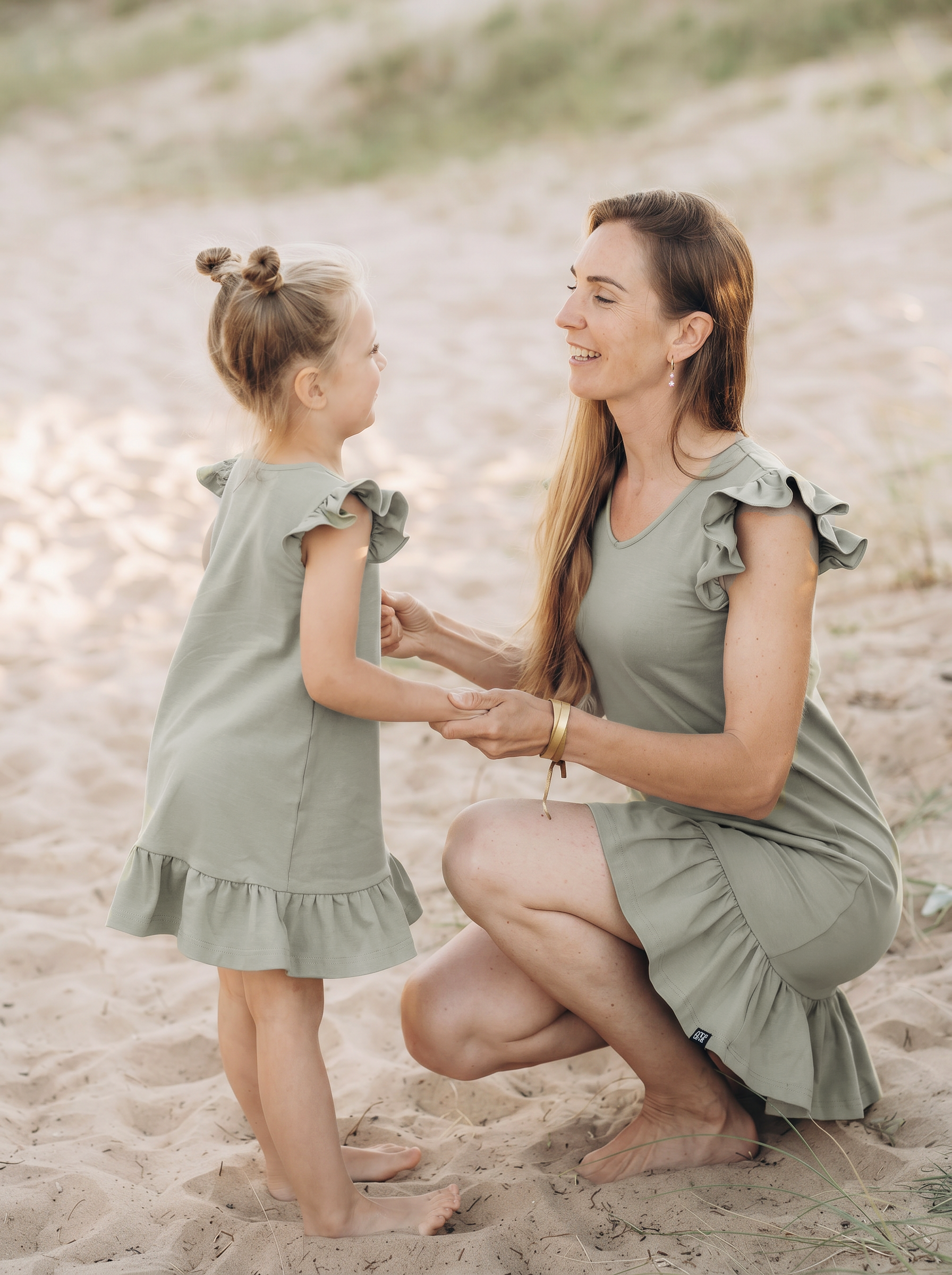 Children's dress with frills