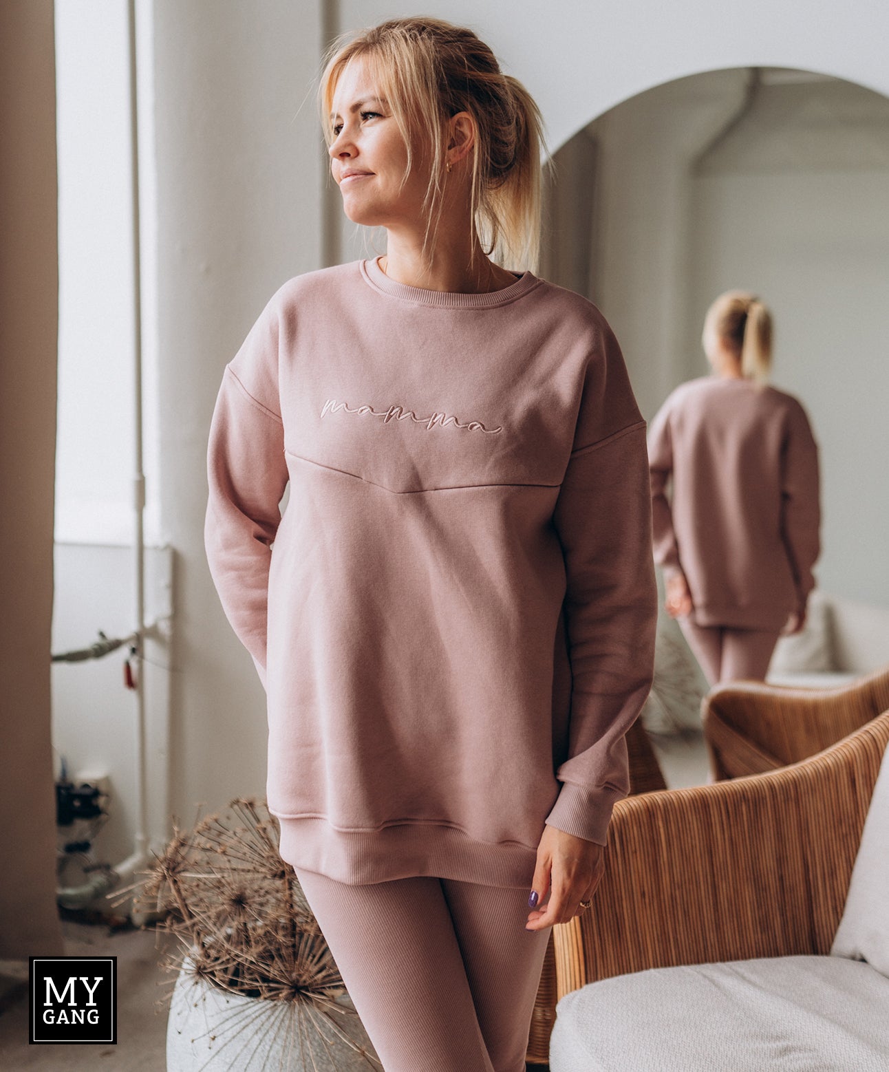 Oversize maternity sweatshirt MAMMA