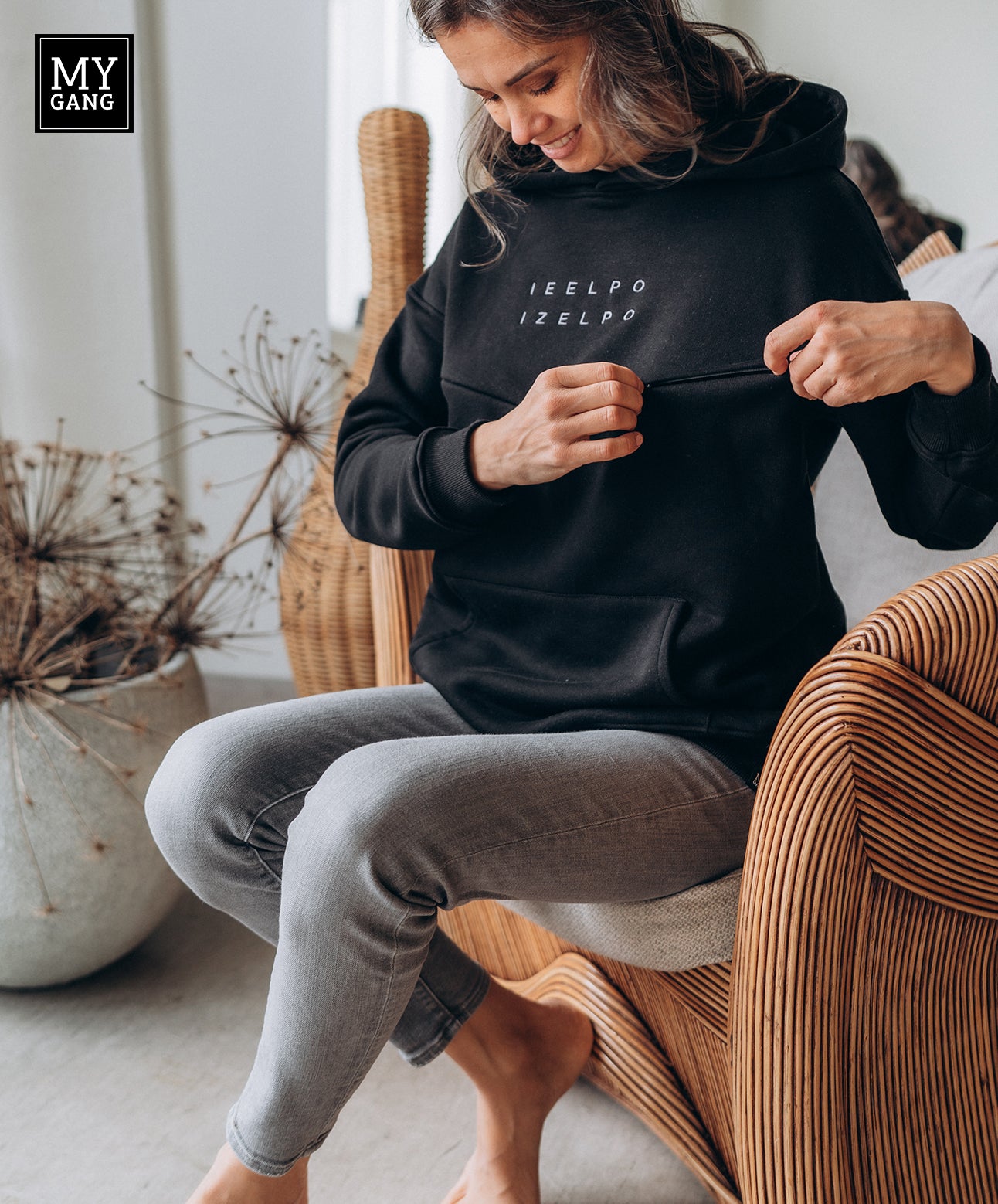 Oversize maternity hoodie IEELPO IZELPO