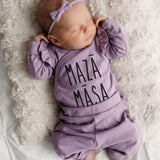 Long sleeve baby bodie MAZĀ MĀSA