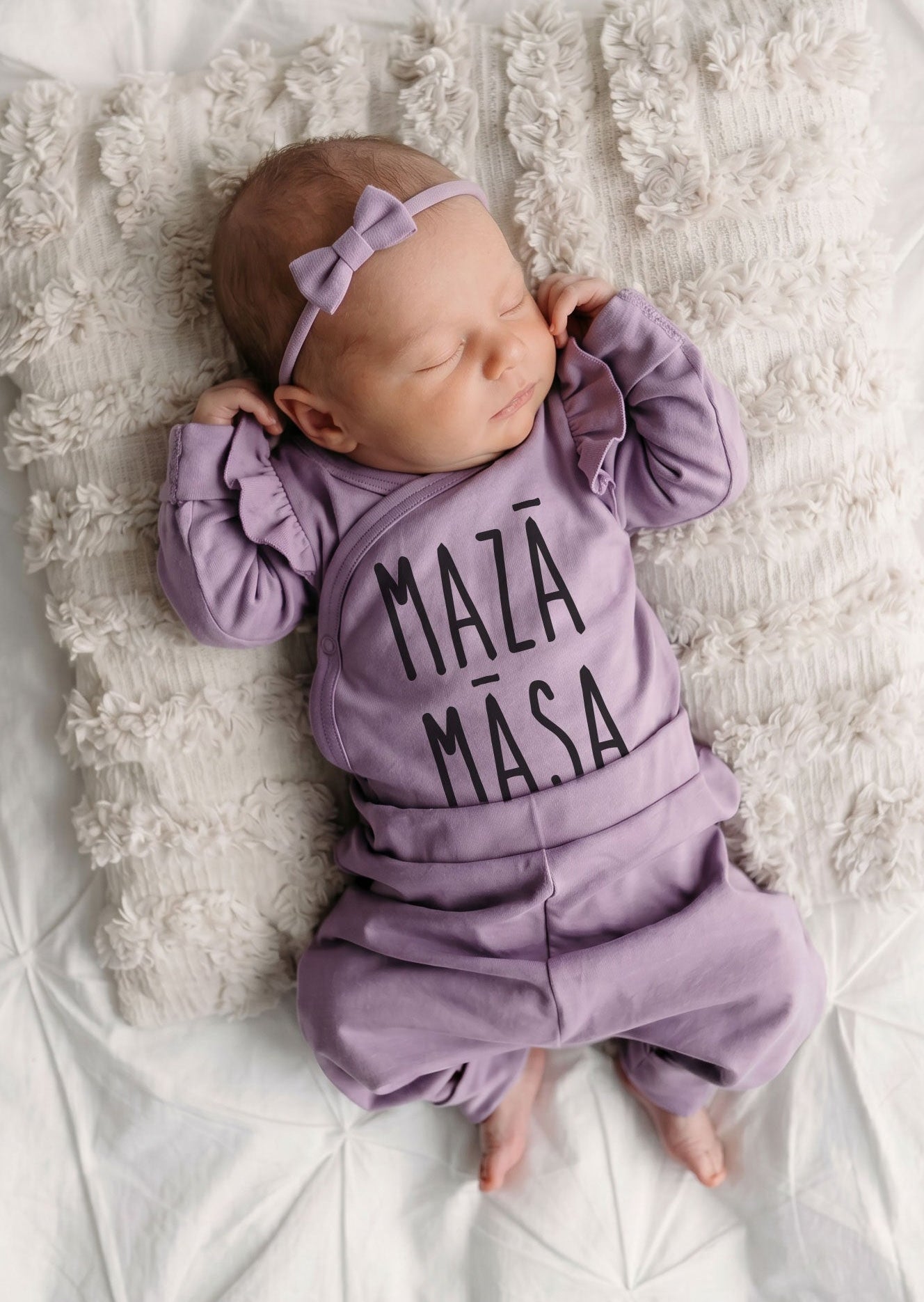 Long sleeve baby bodie MAZĀ MĀSA